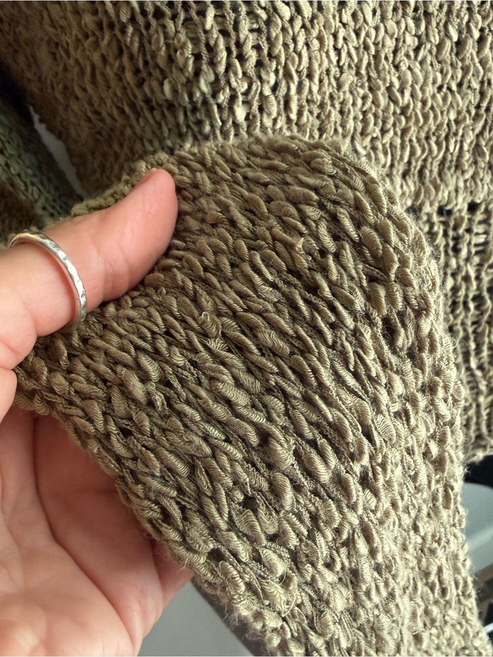 SHEIN Olive Green Cropped Turtleneck Sweater - Picture 4 of 4